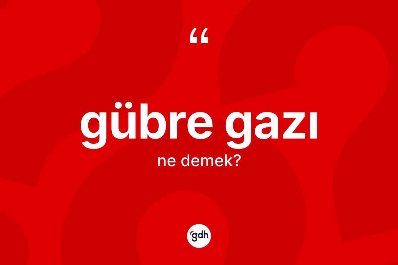 Gübre gazı kelimesinin sözlükteki tanımı nedir? Gübre gazı kelimesinin özellikleri nelerdir?