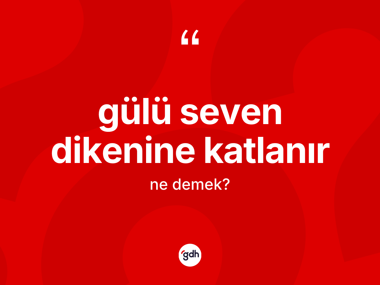 Gülü seven dikenine katlanır ne anlama gelir? Gülü seven dikenine katlanır ifadesi hangi durumlarda kullanılır?
