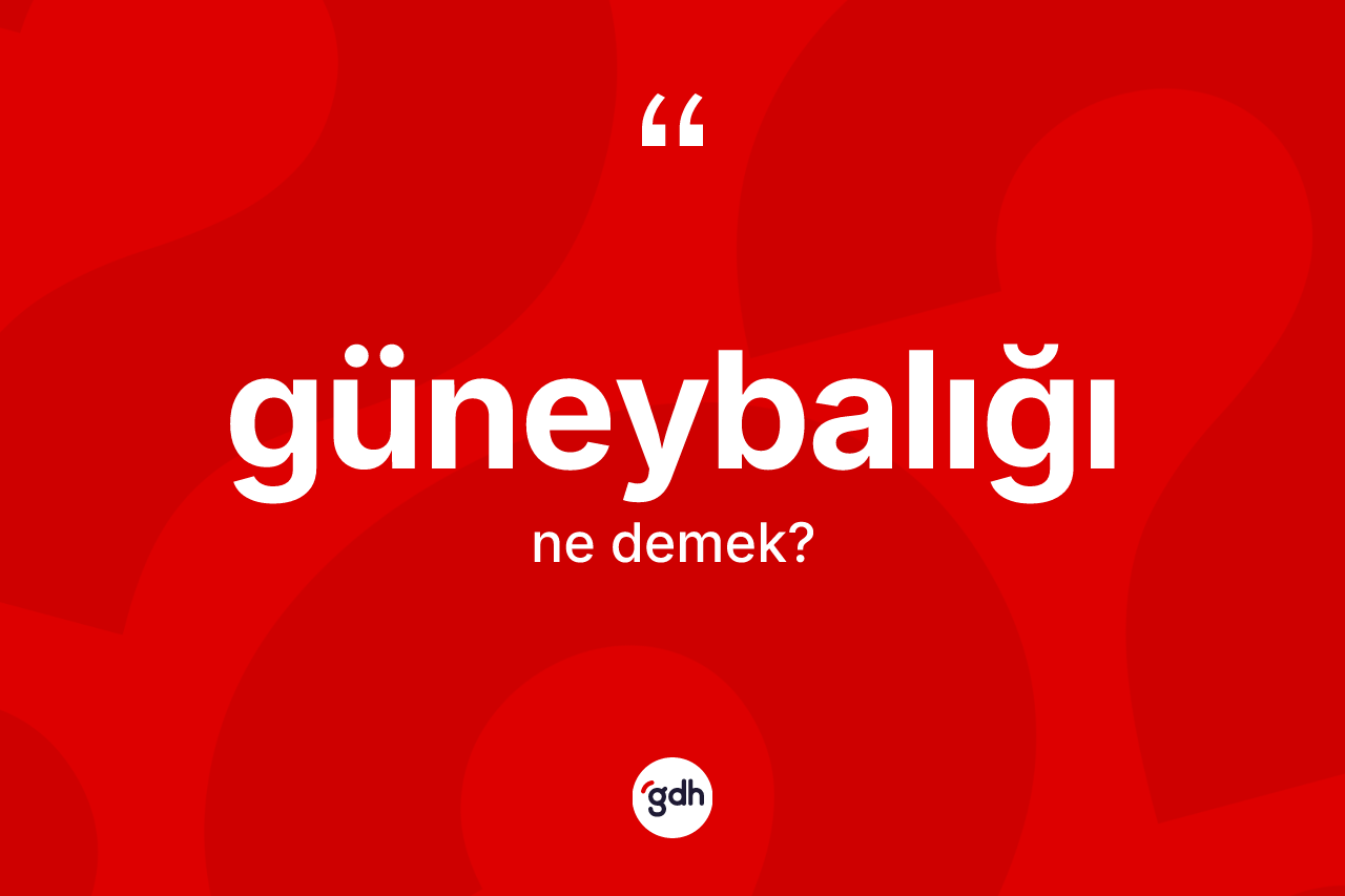 Güneybalığı kelimesi ne demek?