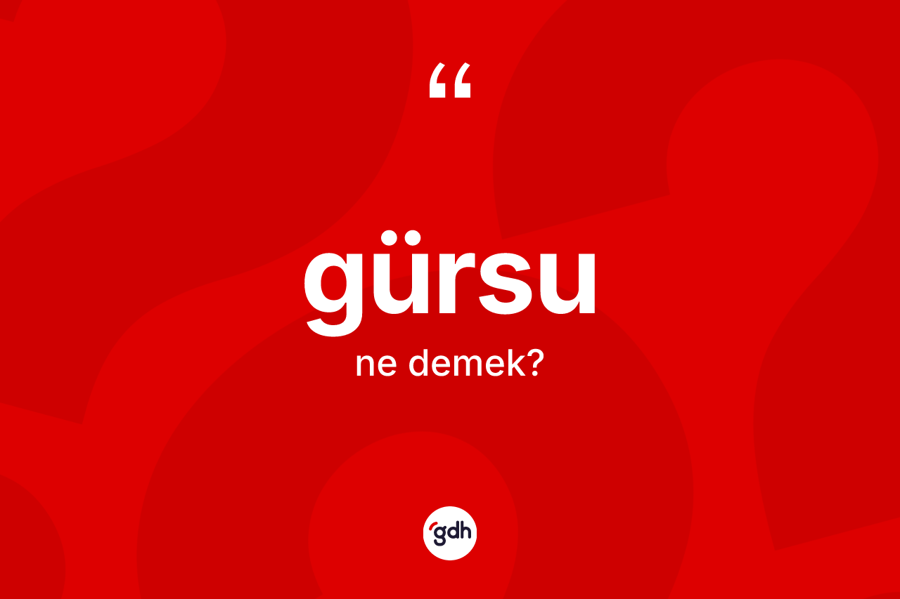 Gürsu kelimesi ne anlama gelir? Gürsu kelimesinin özellikleri nelerdir?