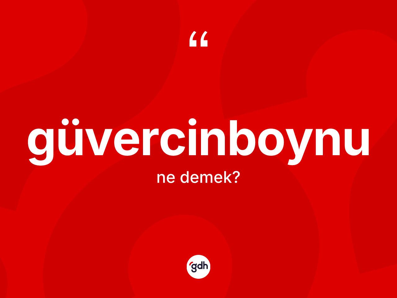 Güvercinboynu kelimesinin anlamı nedir? Güvercinboynunun TDK'ya göre anlamı nedir?