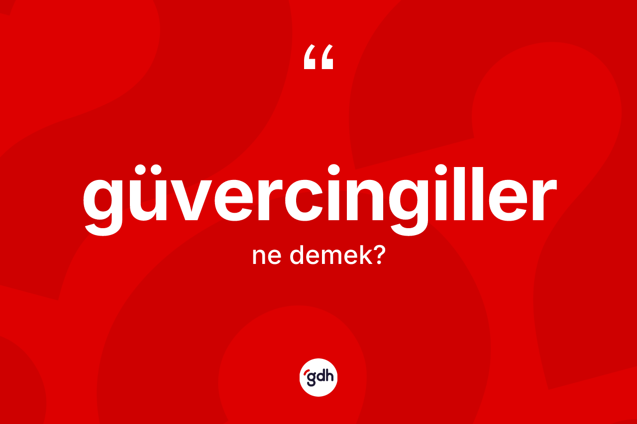 Güvercingiller ne demek? Güvercingiller kelimesinin TDK anlamı nedir?