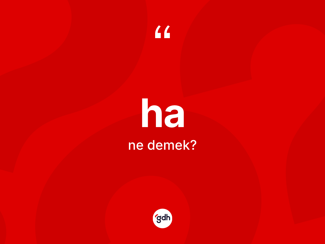 Ha kelimesinin sözlükteki tanımı nedir? Hanın kısaca tanımı nedir?
