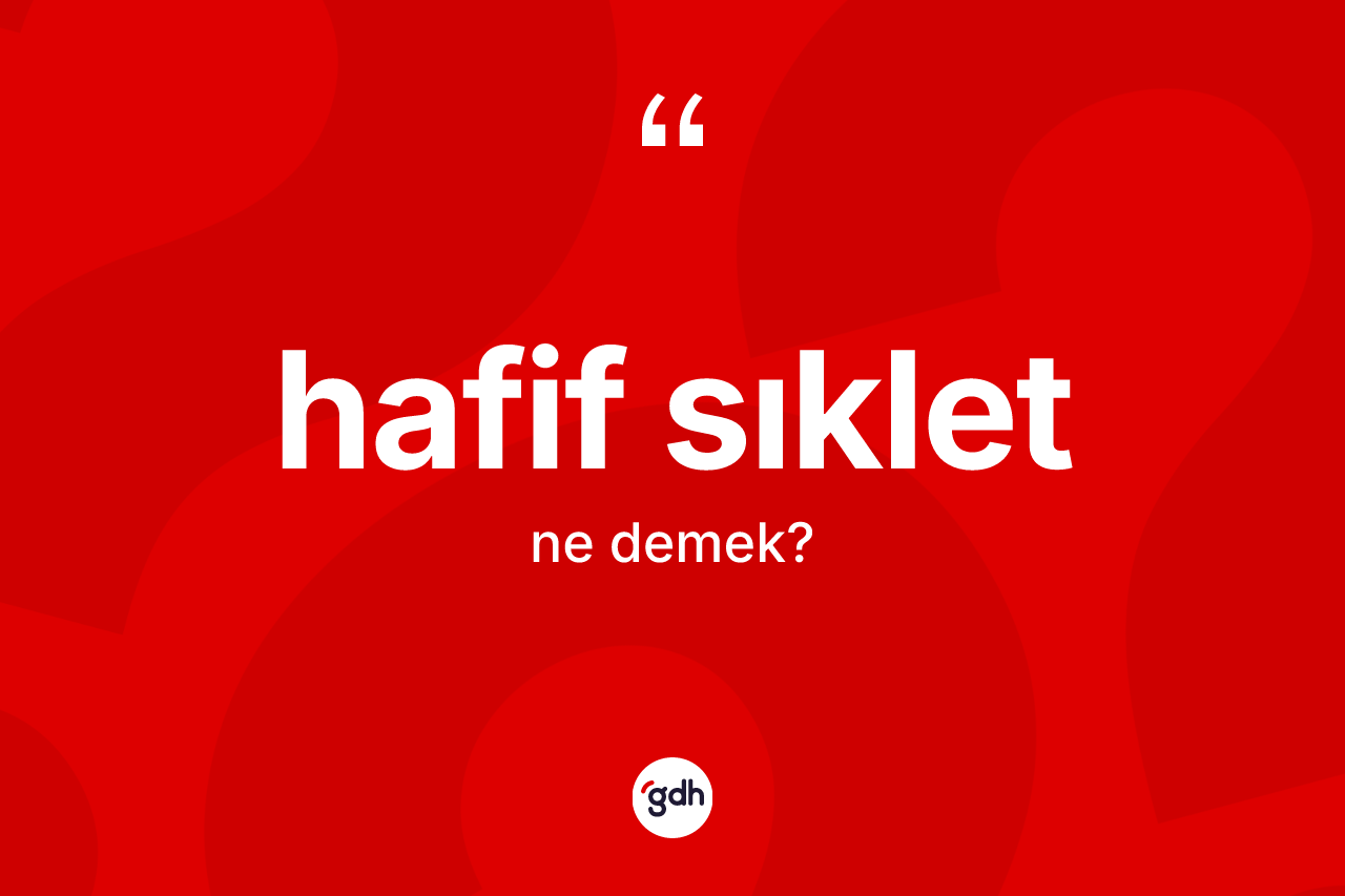 Hafif sıklet kelimesinin tanımı nedir?