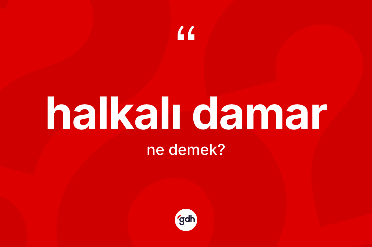 Halkalı damar kelimesi ne demek?
