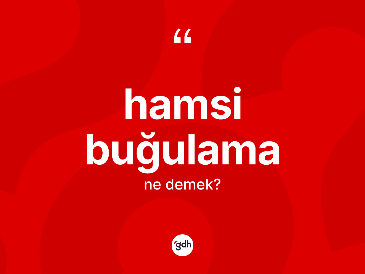 Hamsi buğulama kelimesi ne demek? Hamsi buğulama kelimesinin kaç farklı anlamı var?