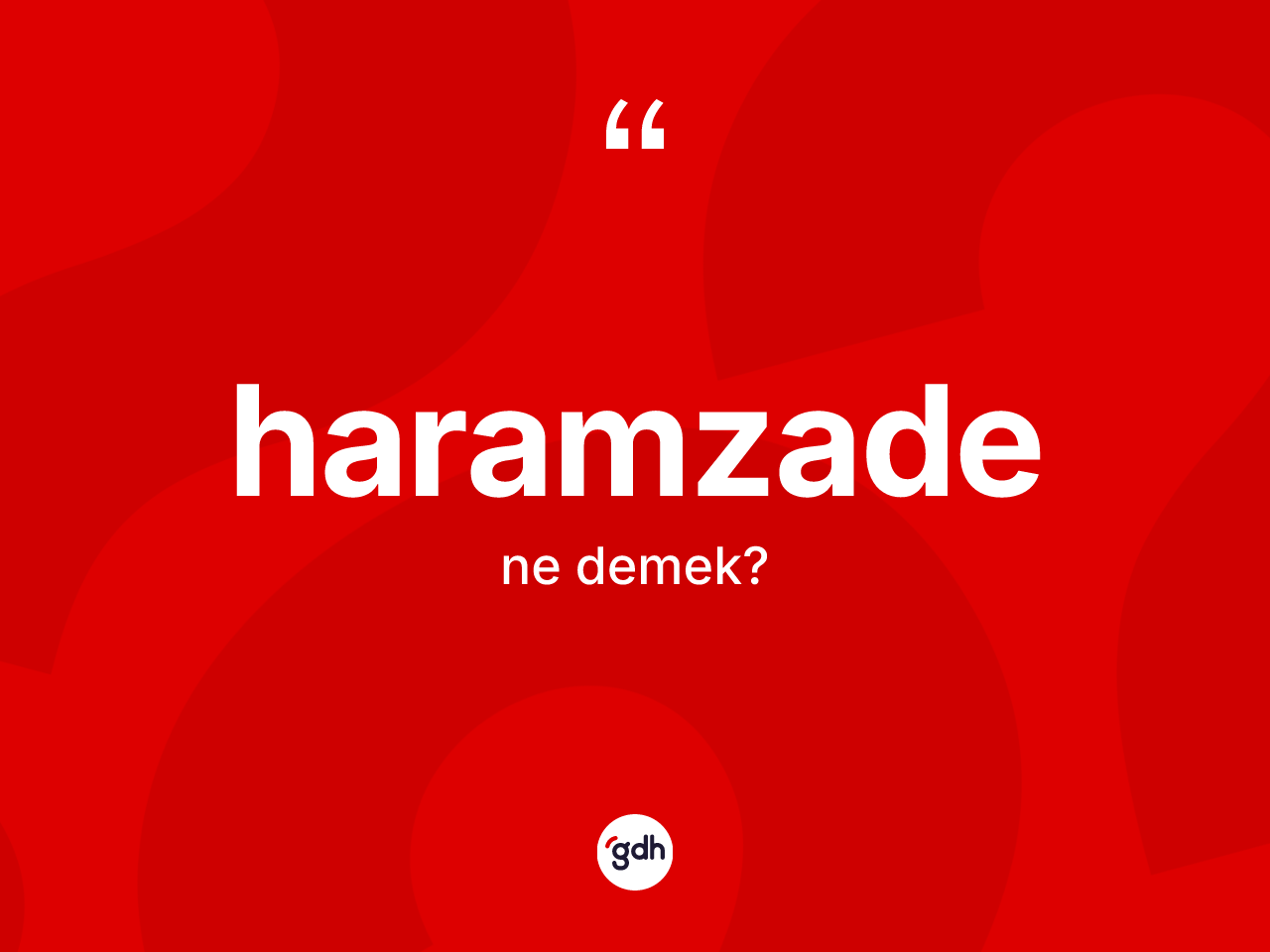 Haramzade ne demek? Haramzadenin kısaca tanımı nedir?