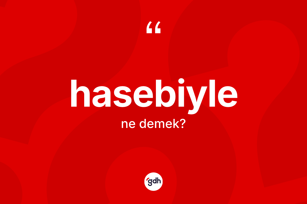 Hasebiyle ne anlama gelir?