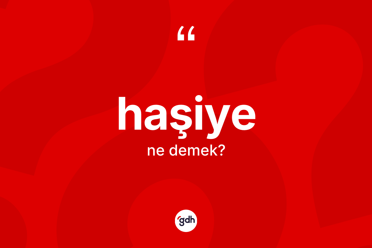 Haşiye nedir? Haşiye kelimesinin TDK'ya göre açıklaması nedir?