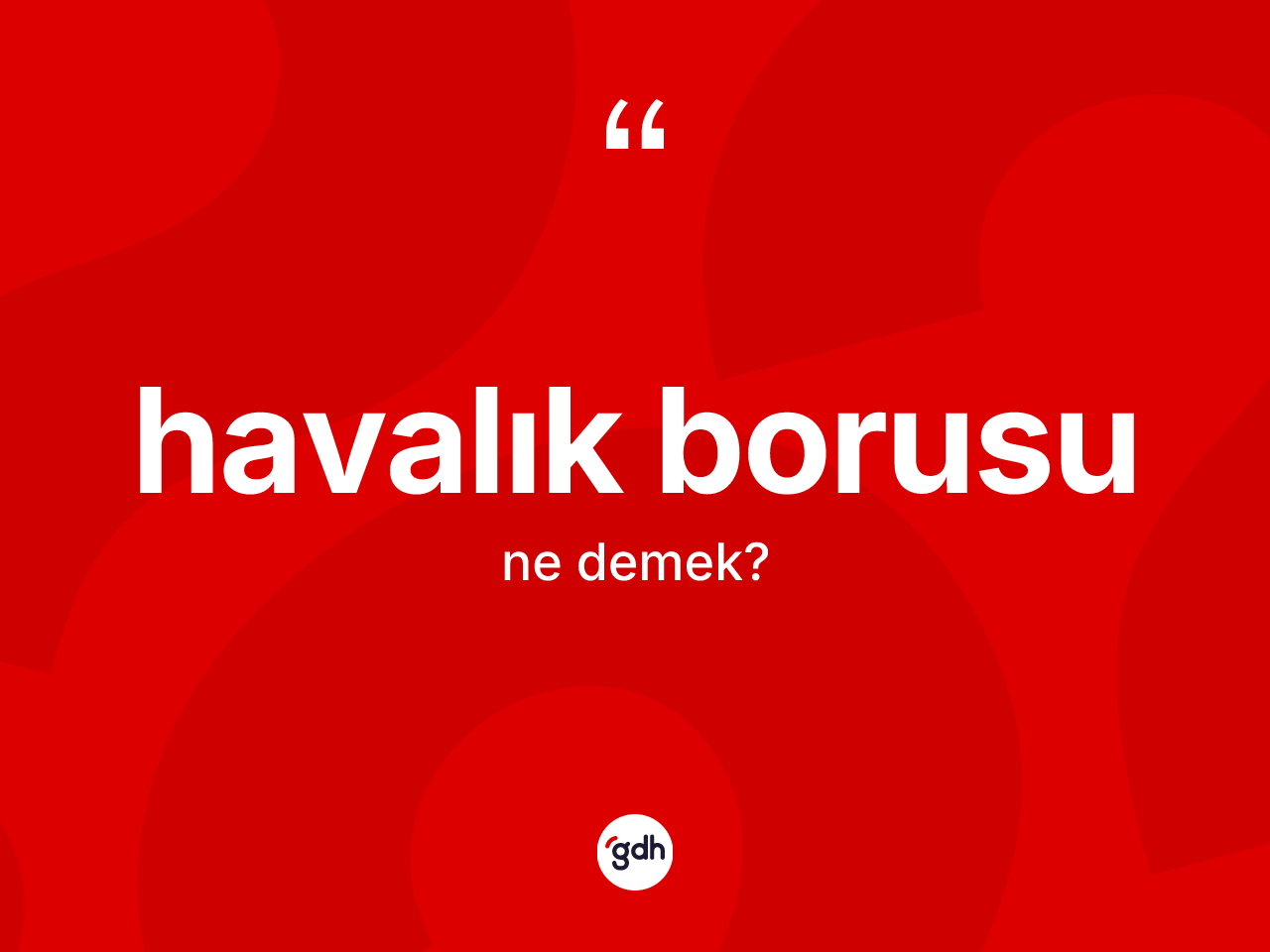 Havalık borusu kelimesinin anlamı nedir? Havalık borusunun TDK'ya göre anlamı nedir?