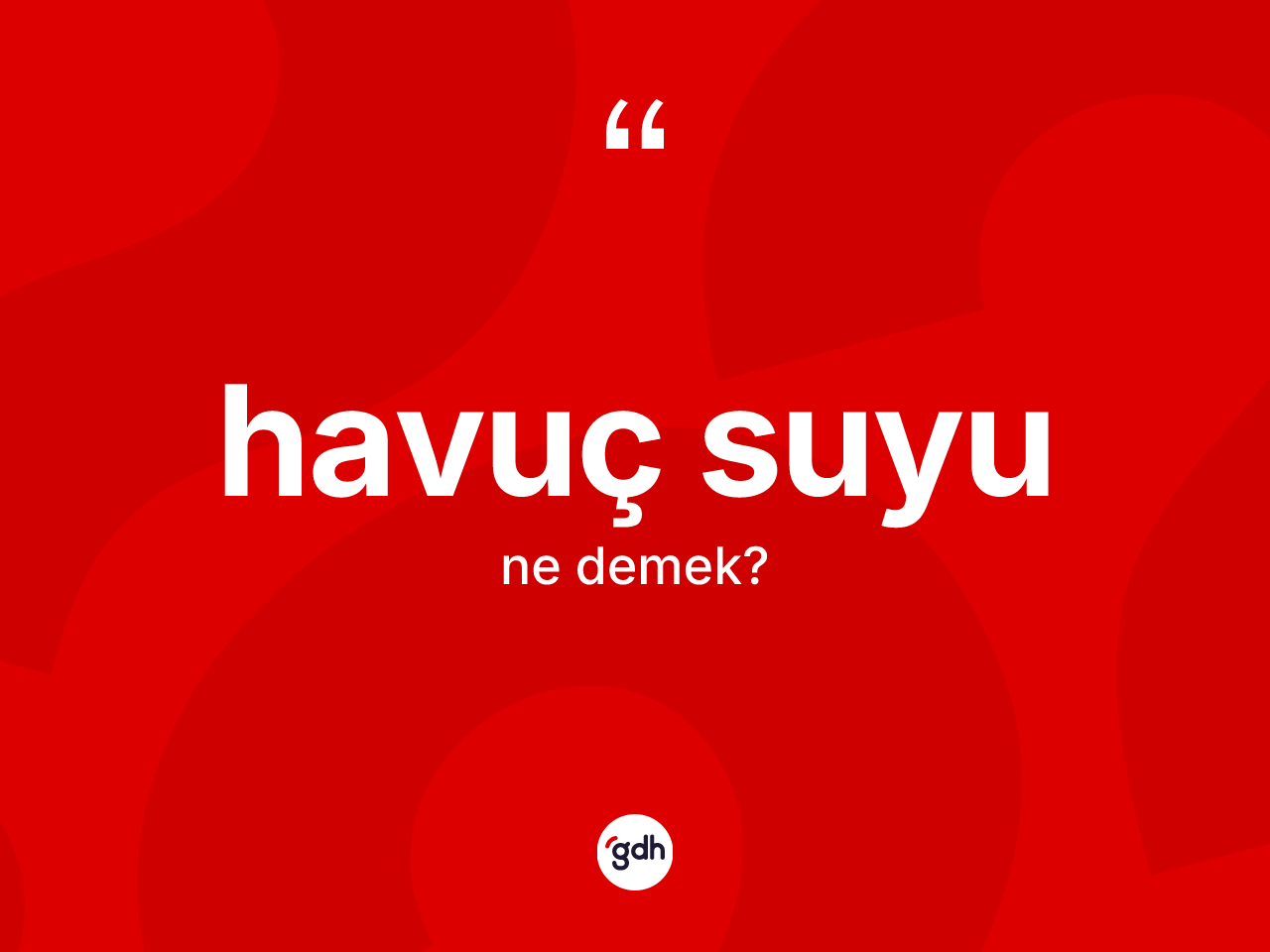 Havuç suyu ne anlama gelir? Havuç suyu kelimesinin kaç farklı anlamı var?