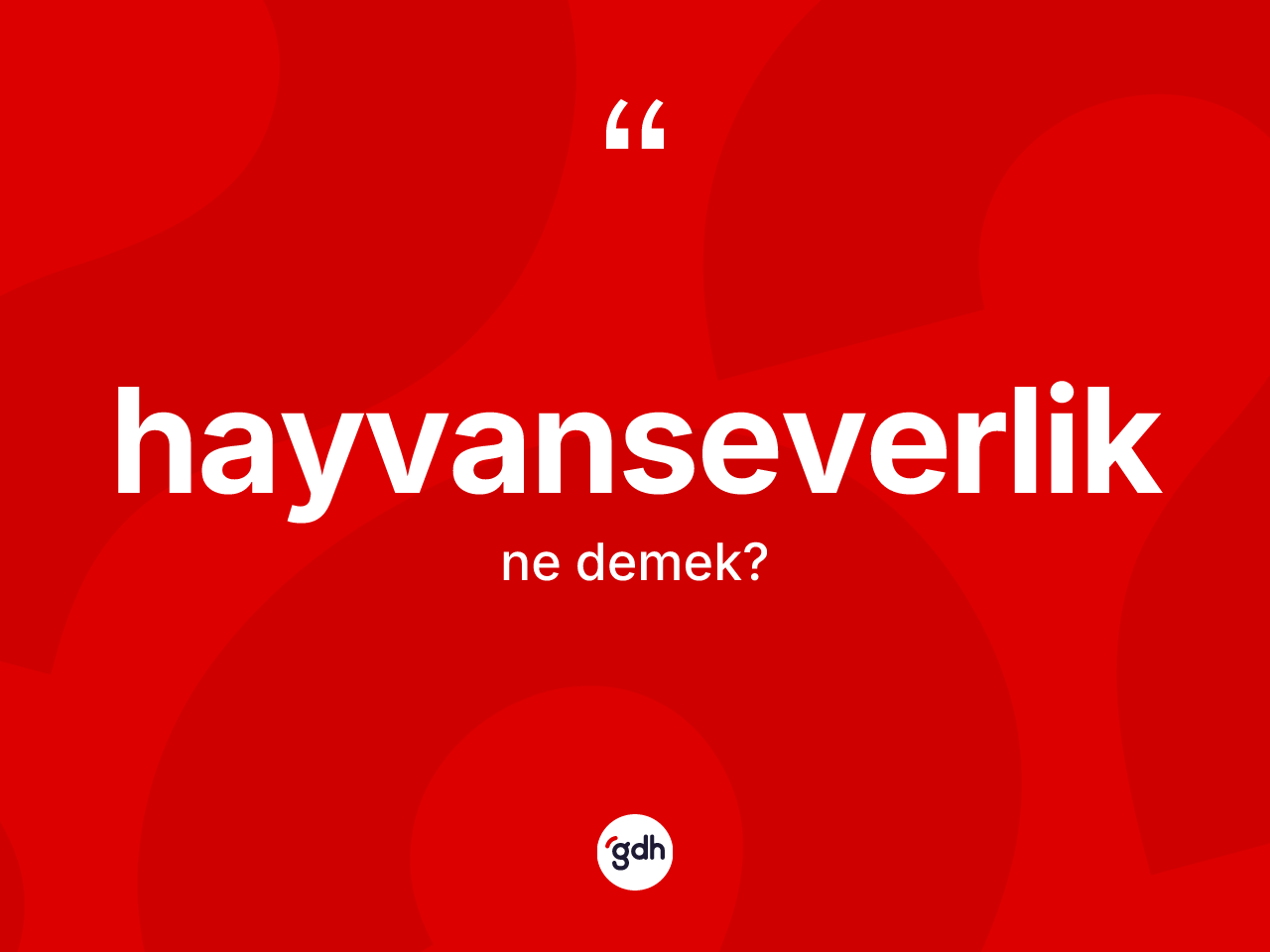 Hayvanseverlik kelimesi ne demek? Hayvanseverliğin kısaca tanımı nedir?