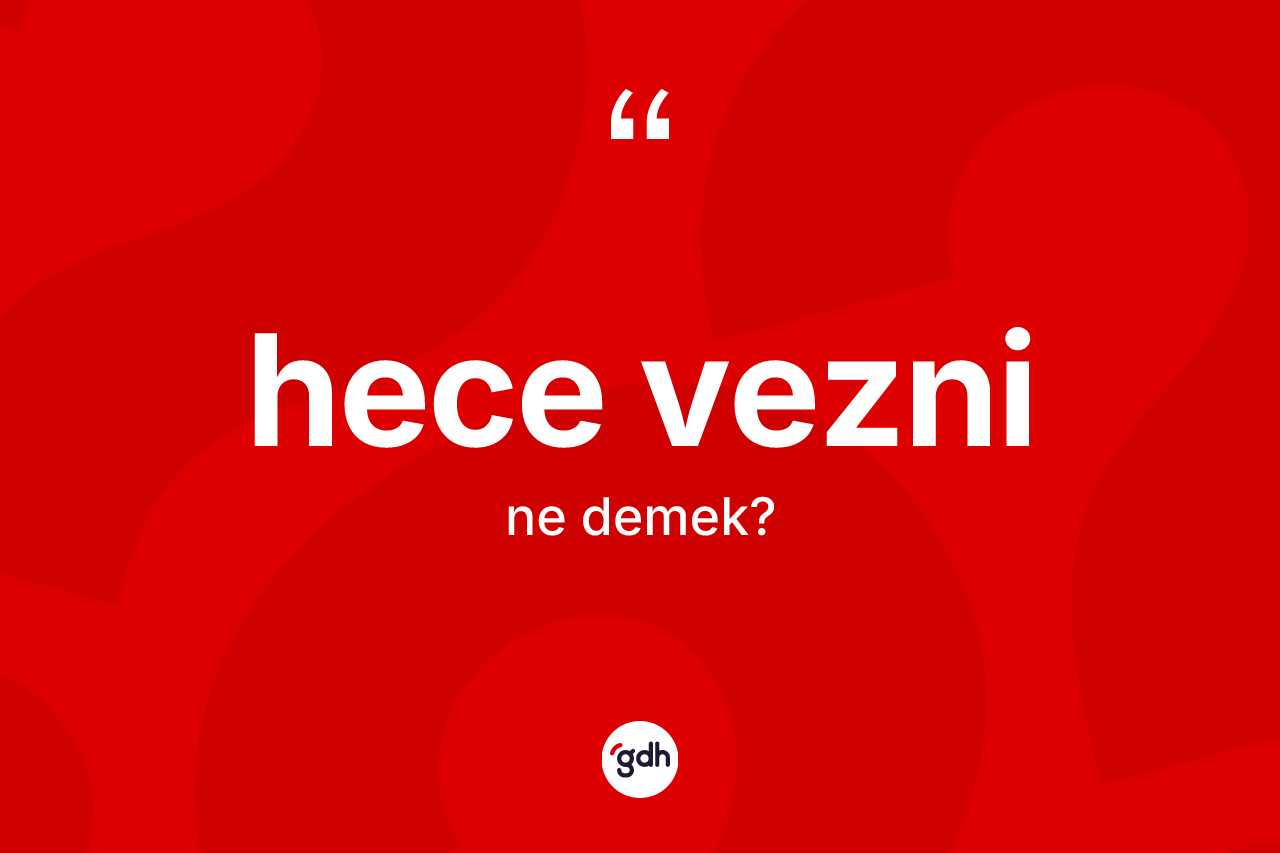Hece vezni kelimesinin anlamı nedir? Hece vezninin TDK'ya göre anlamı nedir?