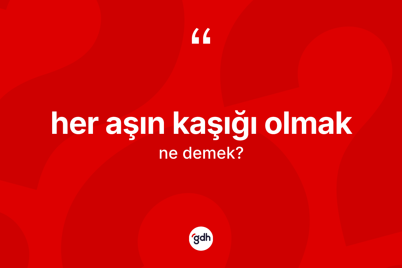 Her aşın kaşığı olmak ifadesinin tanımı nedir? Her aşın kaşığı olmak ifadesi nerede kullanılır?