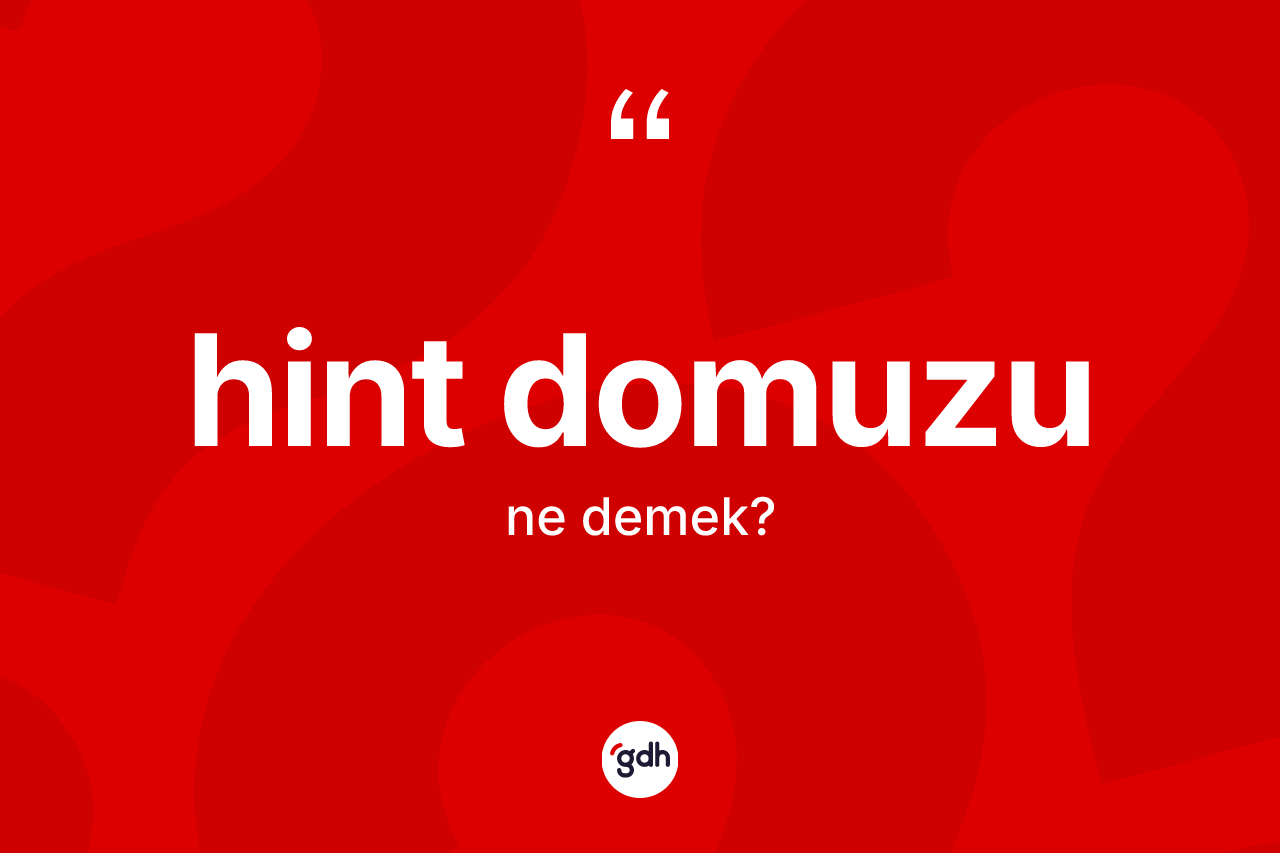 Hint domuzu ne demek? Hint domuzu kelimesinin kaç farklı anlamı var?