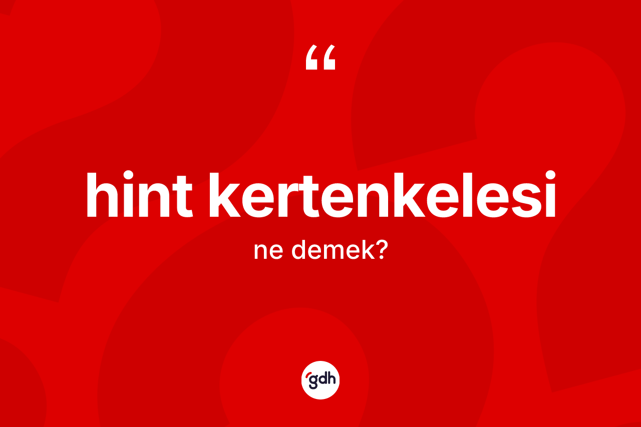 Hint kertenkelesi kelimesinin anlamı nedir?