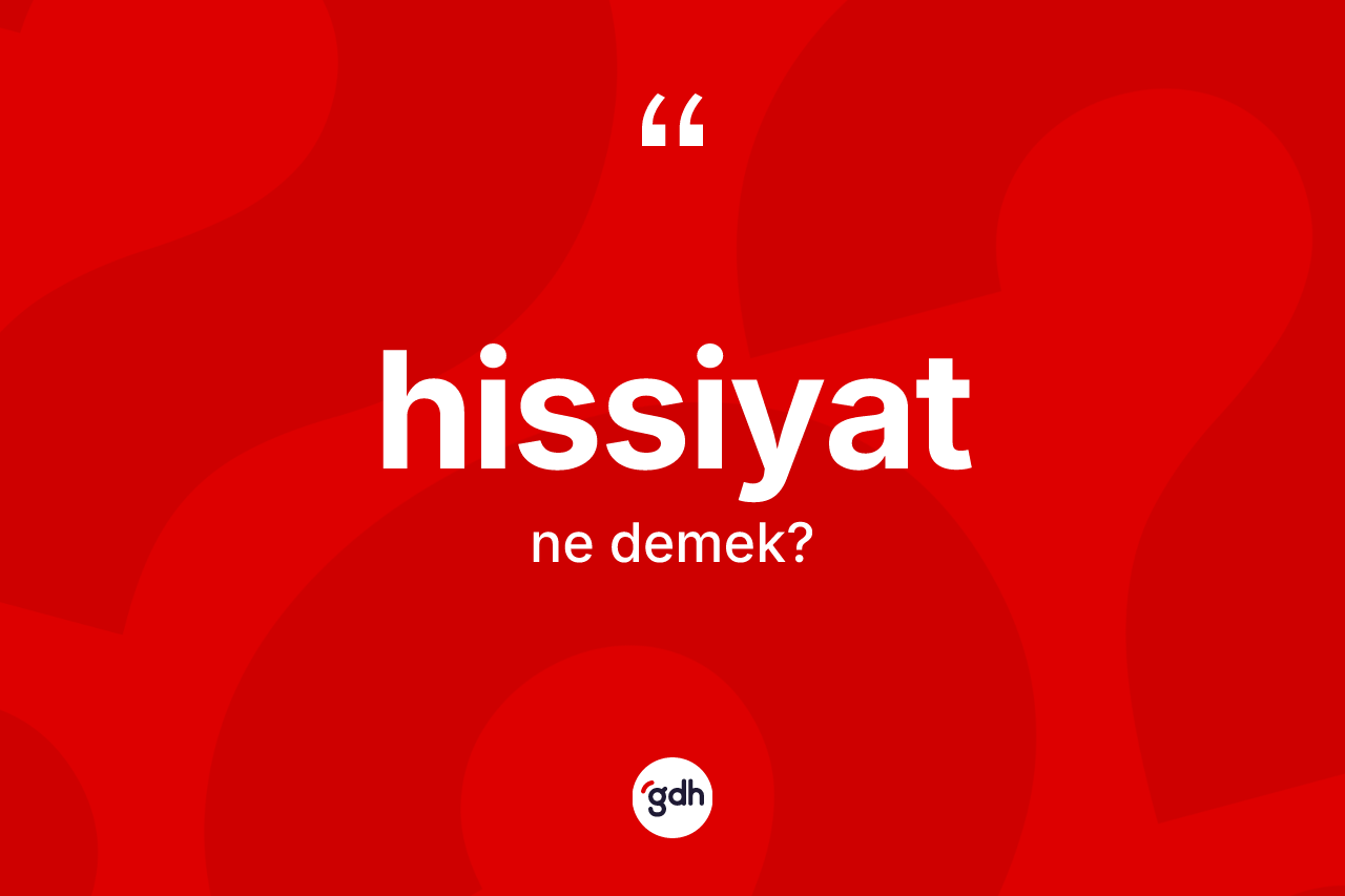 Hissiyat kelimesi nedir? Hissiyatın TDK'ya göre anlamı nedir?