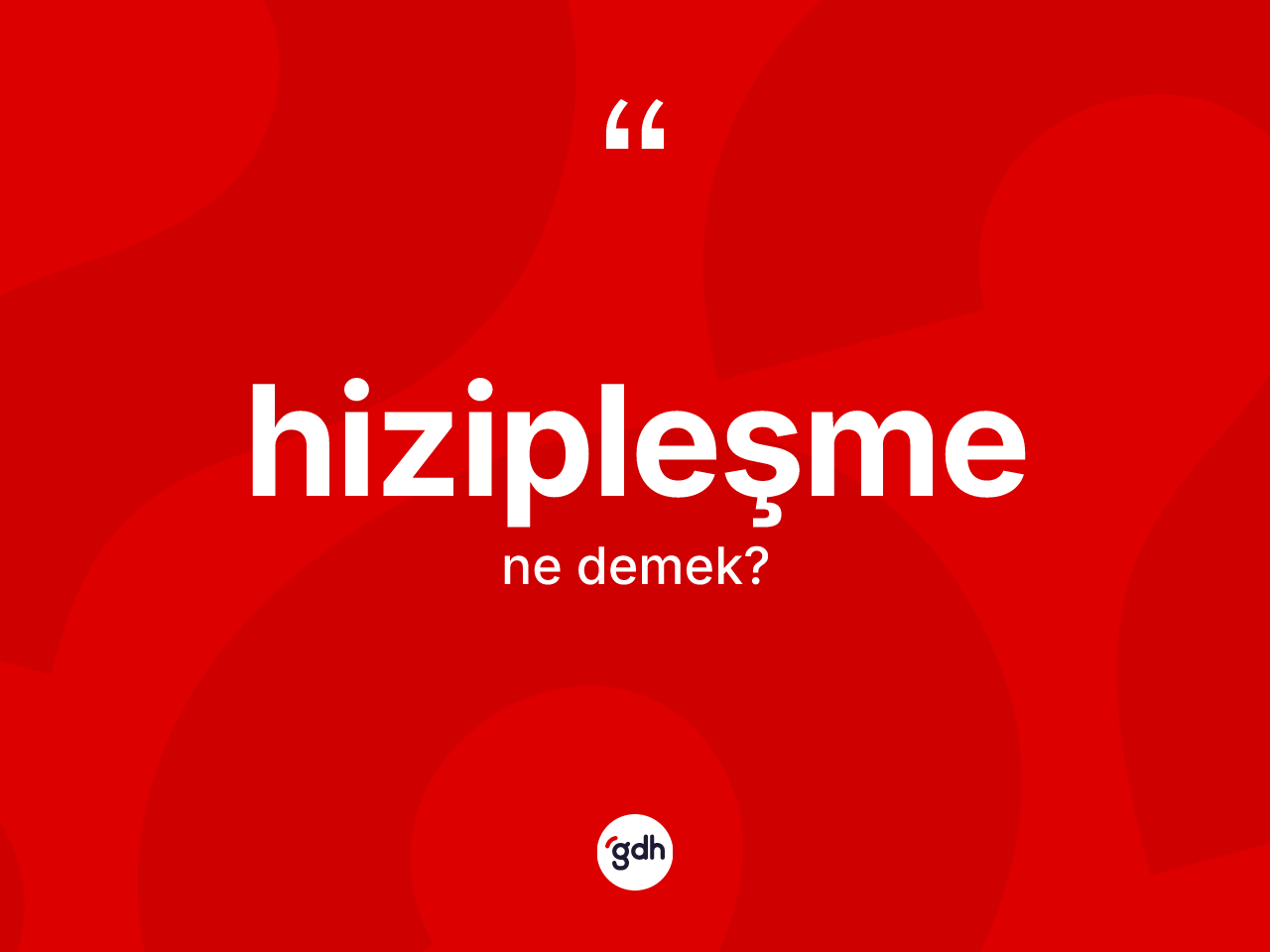 Hizipleşme kelimesinin tanımı nedir? Hizipleşmenin kısaca tanımı nedir?
