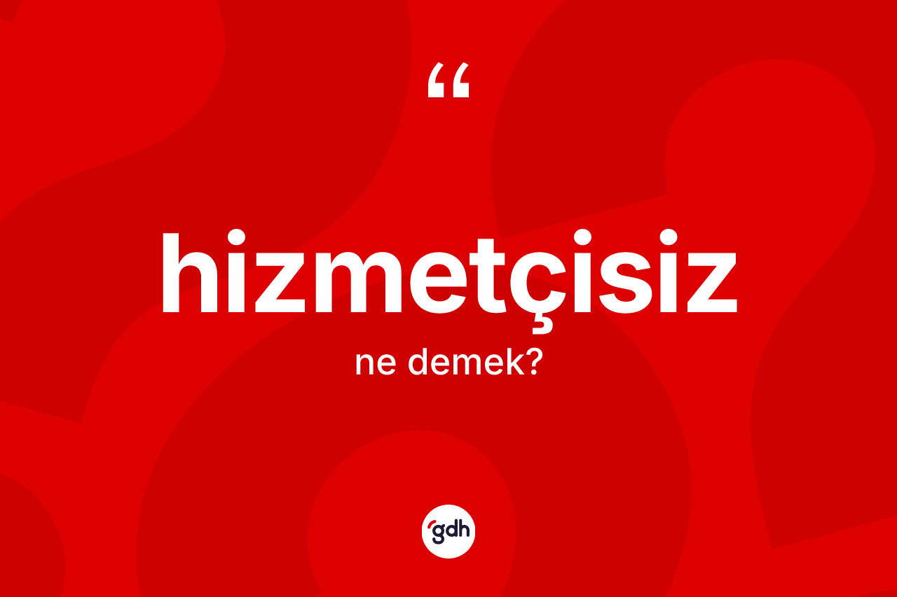 Hizmetçisiz ne anlama gelir?
