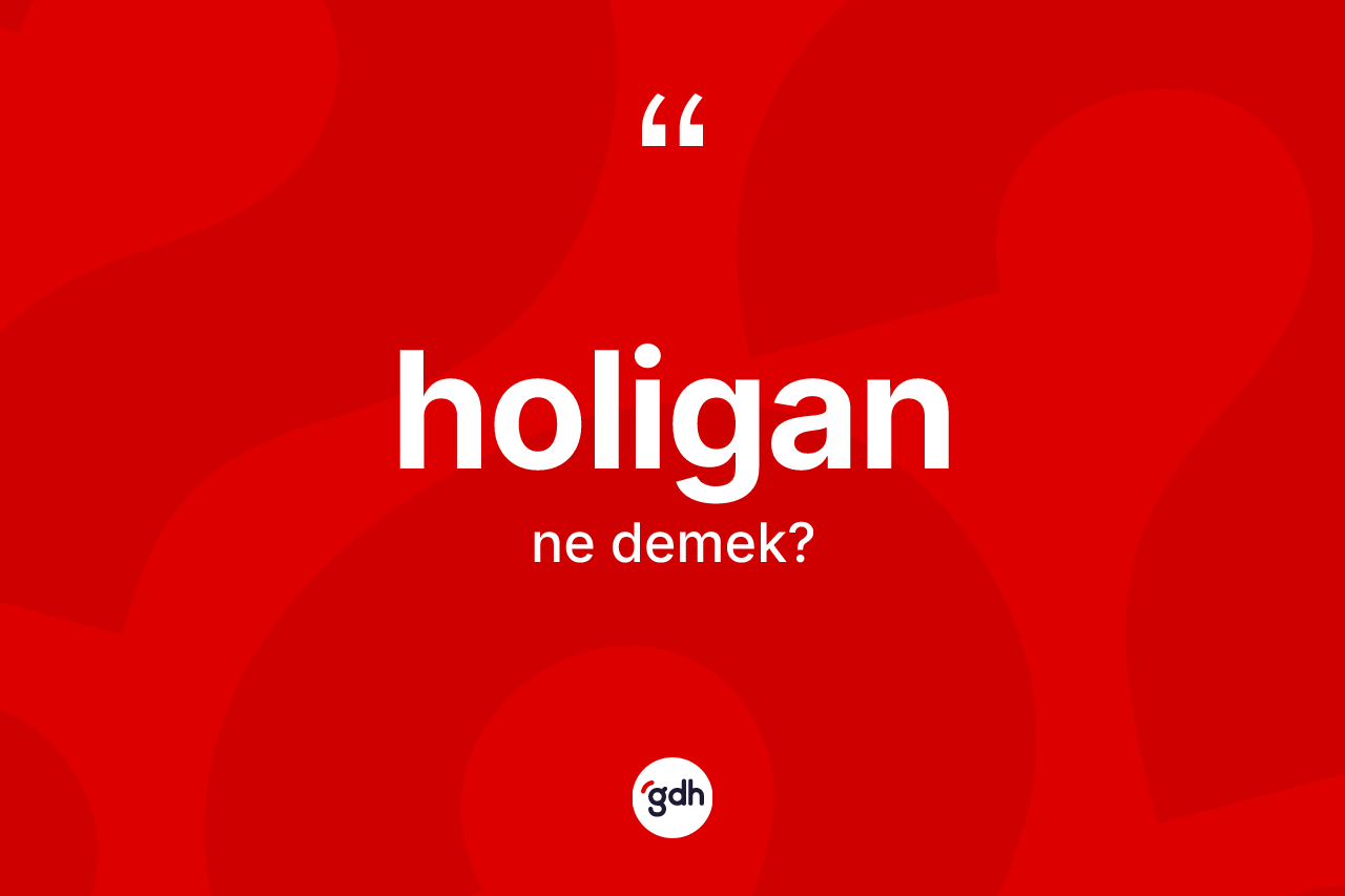 Holigan kelimesinin anlamı nedir?