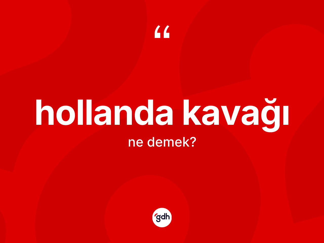Hollanda kavağı kelimesi ne demek? Hollanda kavağı kelimesinin özellikleri nelerdir?