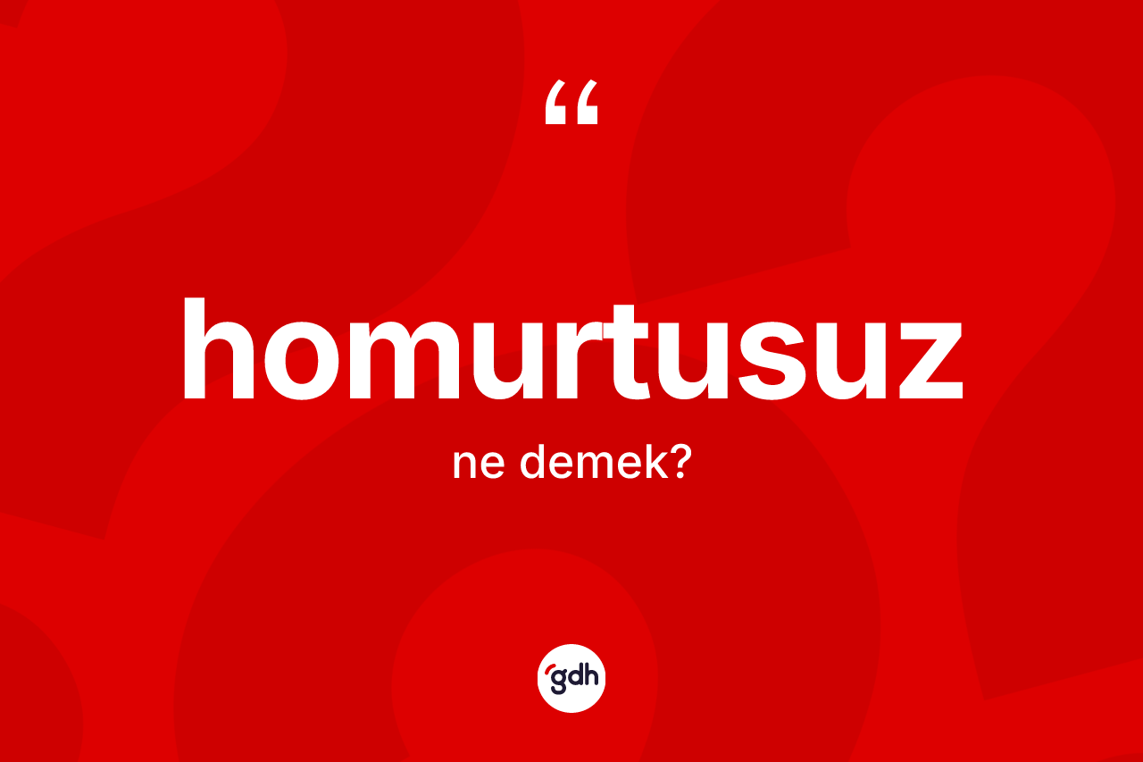 Homurtusuz kelimesinin tanımı nedir? Homurtusuzun TDK'ya göre anlamı nedir?