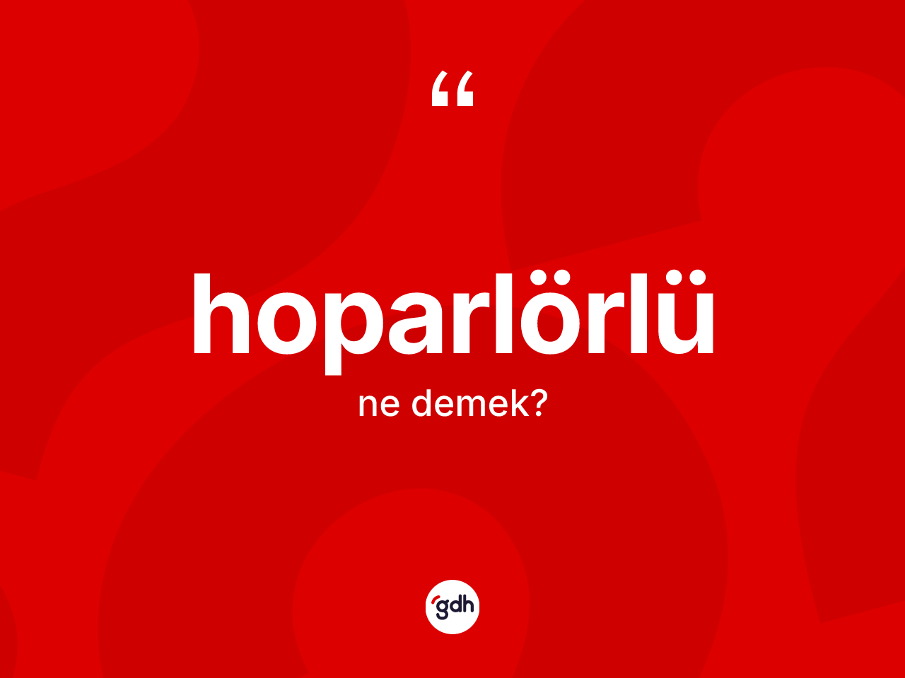 Hoparlörlü kelimesi ne demek? Hoparlörlü kelimesinin TDK anlamı nedir?