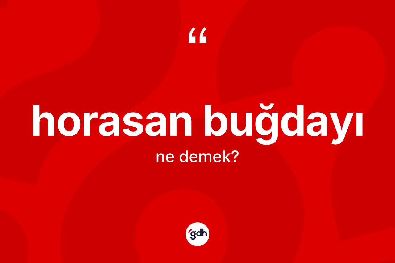 Horasan buğdayı ne demek? Horasan buğdayının halk arasındaki kullanımı nasıldır?