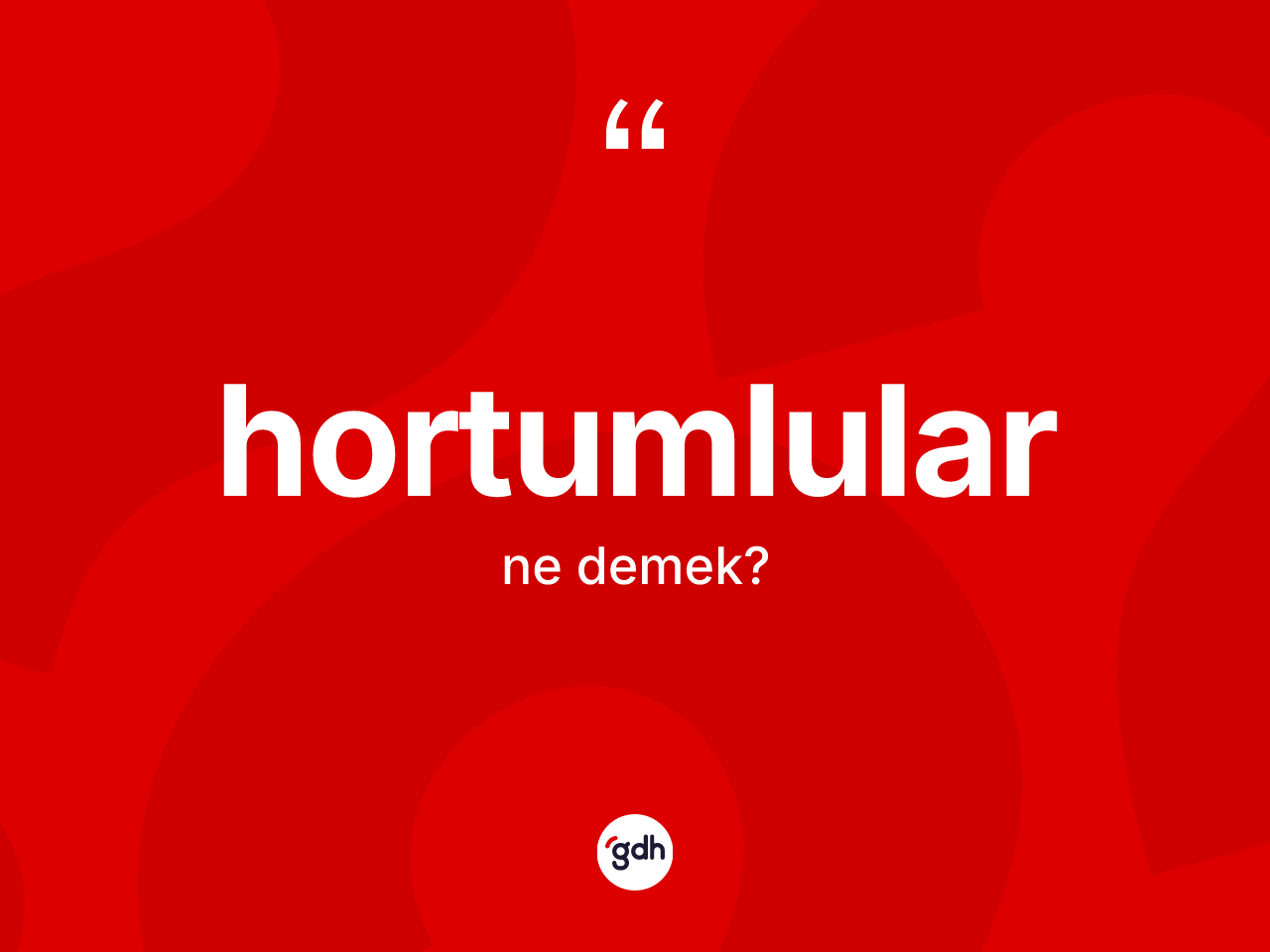 Hortumlular kelimesinin tanımı nedir? Hortumlular kelimesinin TDK'ya göre açıklaması nedir?