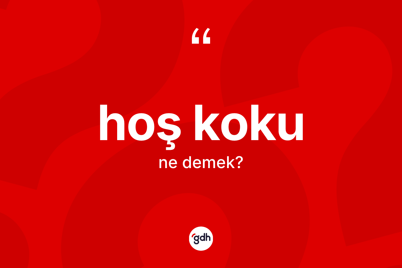 Hoş koku kelimesinin anlamı nedir? Hoş kokunun TDK'ya göre anlamı nedir?