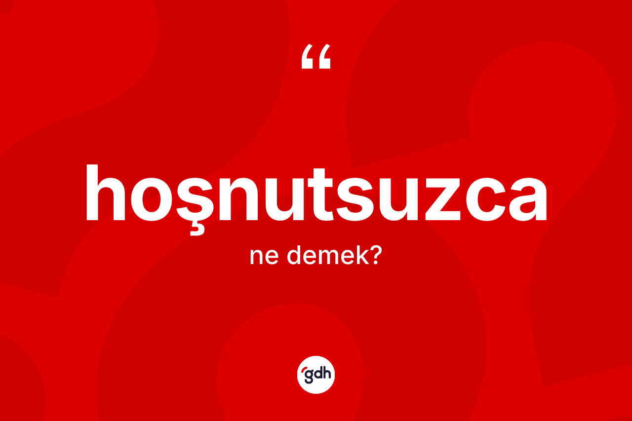 Hoşnutsuzca kelimesinin anlamı nedir? Hoşnutsuzcanın kısaca tanımı nedir?
