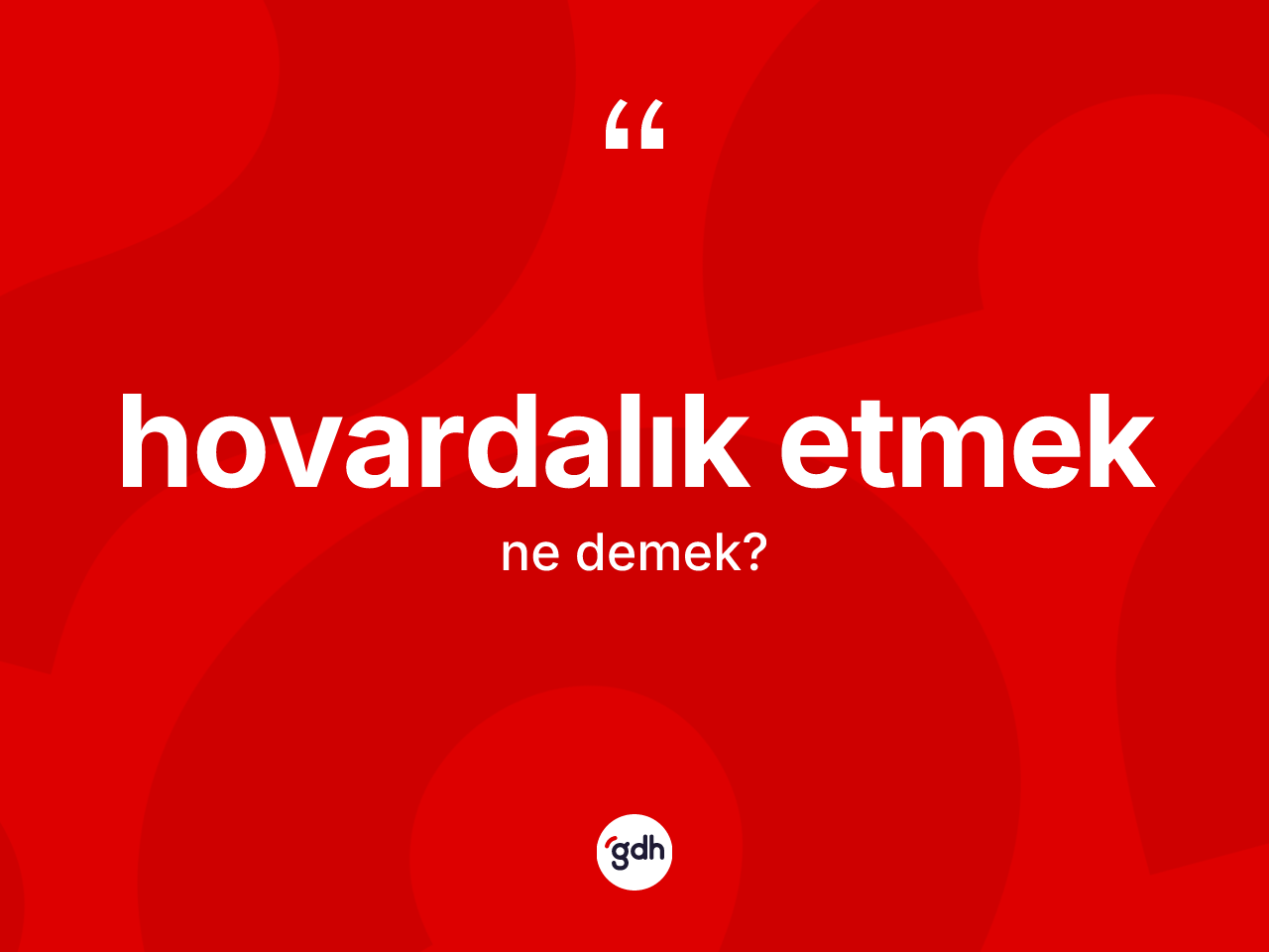 Hovardalık etmek ifadesinin kısaca anlamı nedir? Hovardalık etmek ifadesi nerede kullanılır?