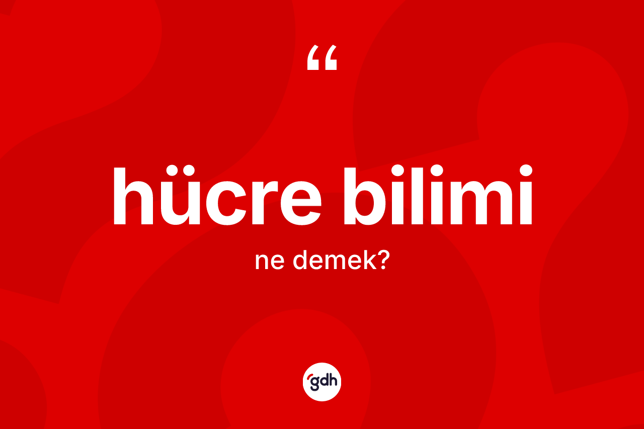 Hücre bilimi kelimesinin anlamı nedir? Hücre biliminin halk arasındaki kullanımı nasıldır?