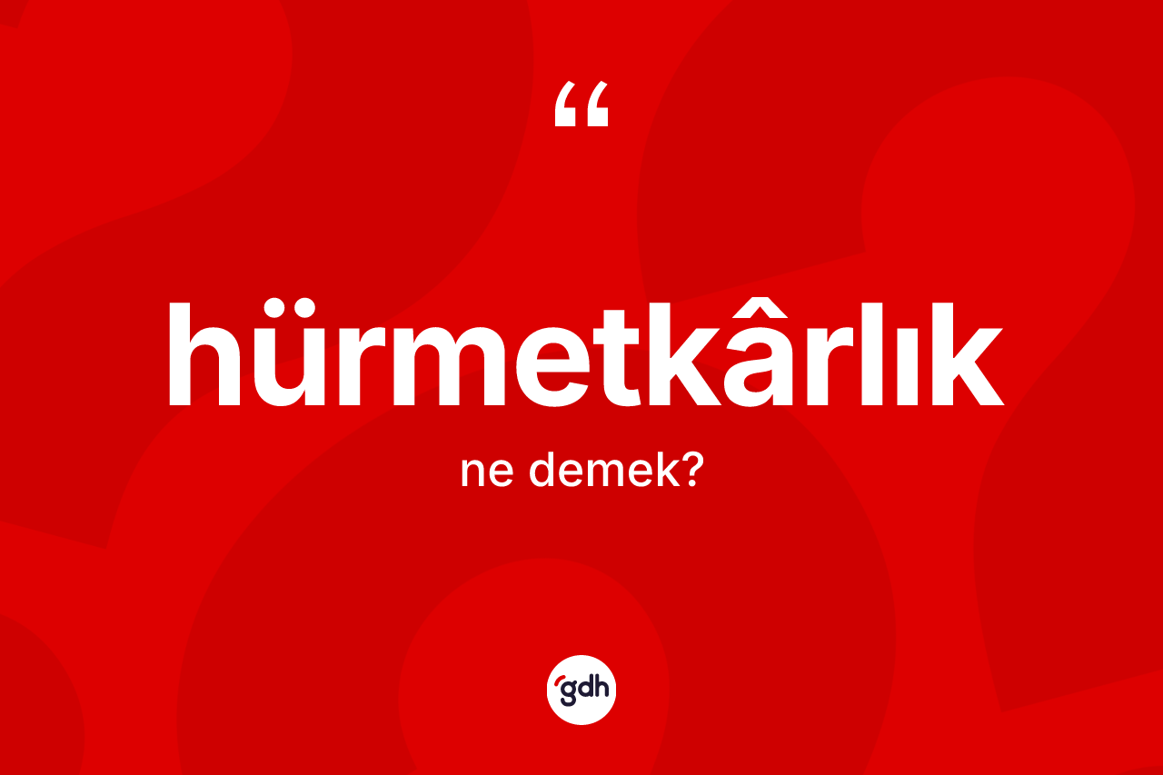 Hürmetkârlık ne demek? Hürmetkârlık kelimesinin kaç farklı anlamı var?