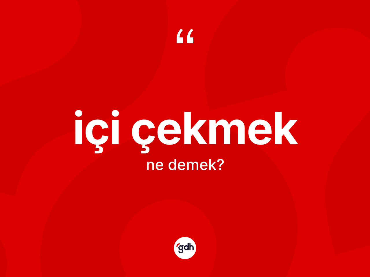 İçi çekmek ifadesinin tanımı nedir? İçi çekmek sözü nerede kullanılır?