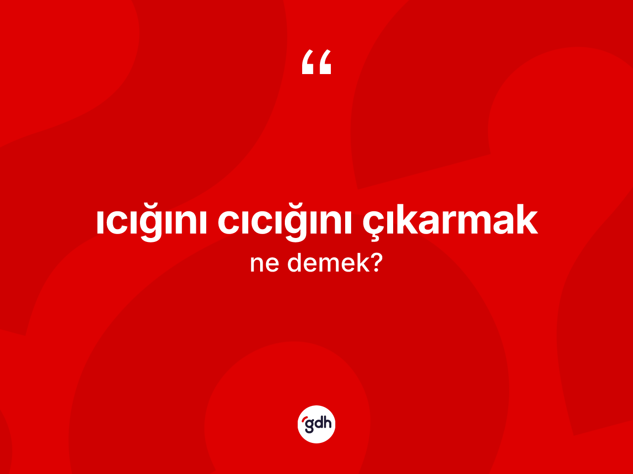 Icığını cıcığını çıkarmak ifadesinin anlamı nedir? Icığını cıcığını çıkarmak ifadesinin TDK anlamı nedir?