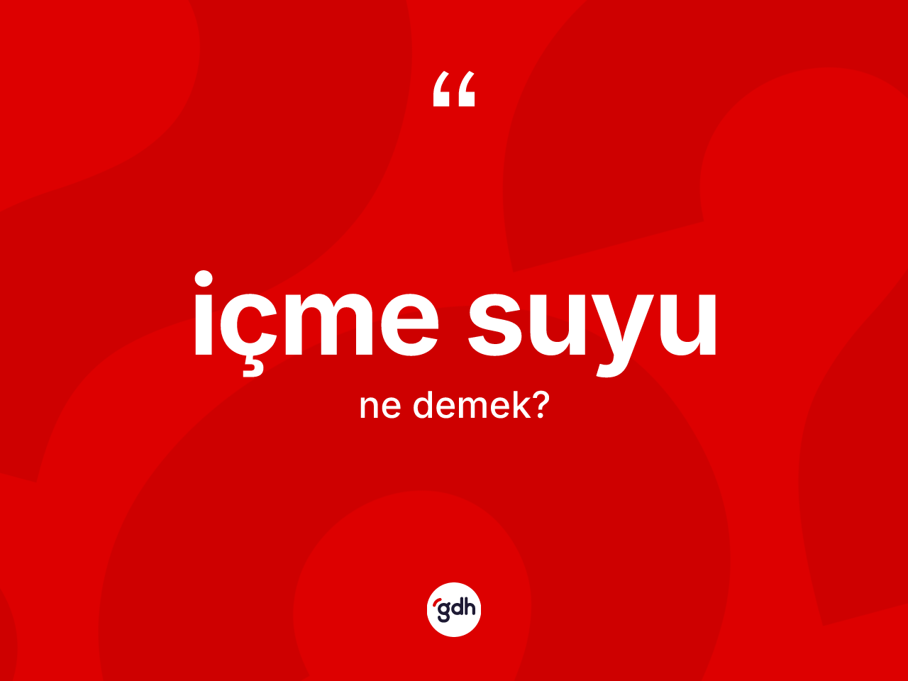 İçme suyu kelimesi nedir? İçme suyu kelimesinin özellikleri nelerdir?