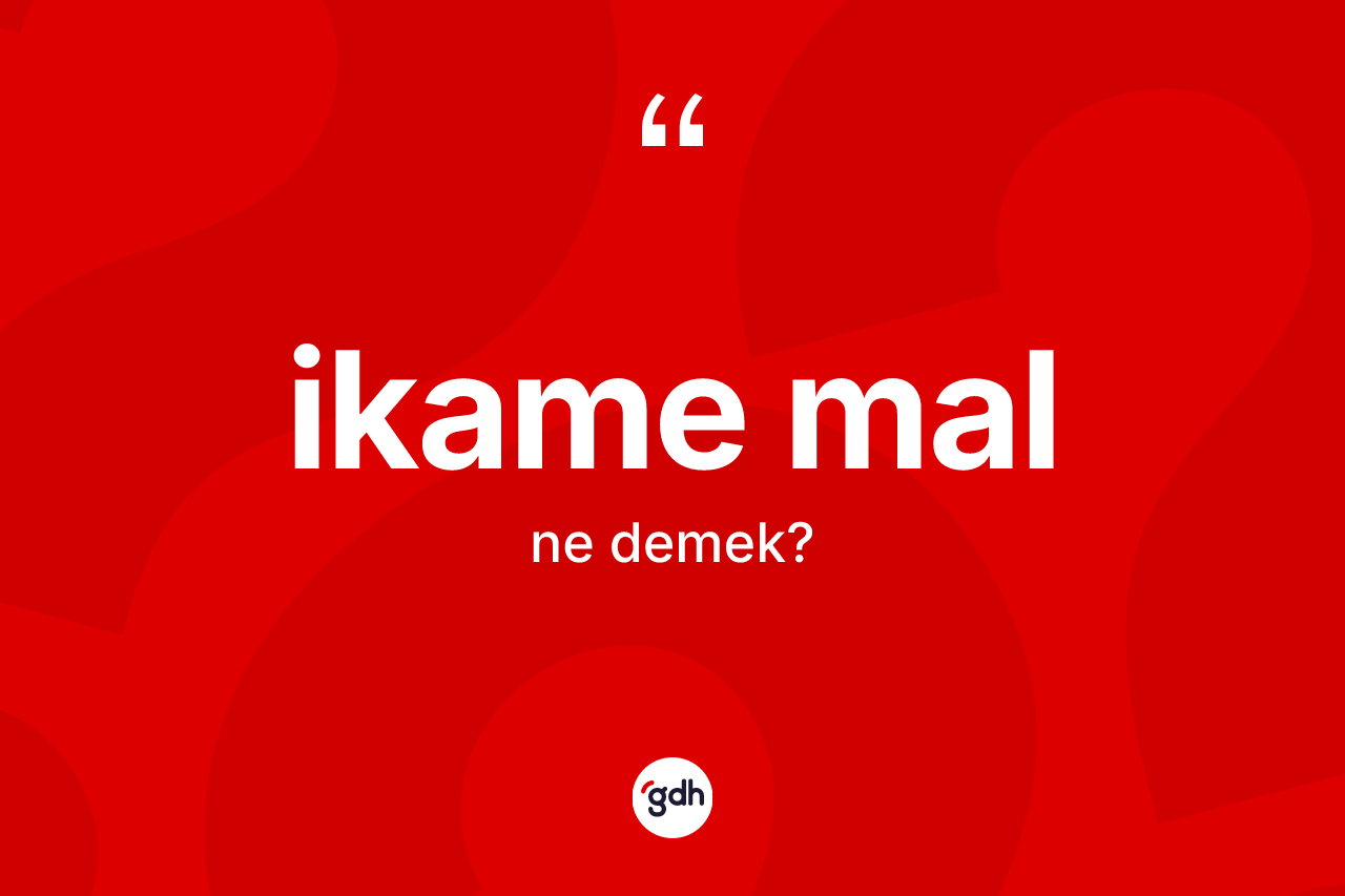 İkame mal kelimesi ne anlama gelir? İkame malın TDK'ya göre anlamı nedir?
