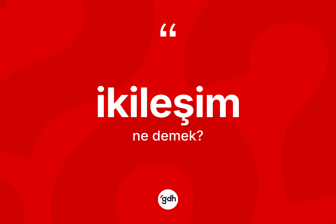 İkileşim kelimesinin sözlükteki tanımı nedir?