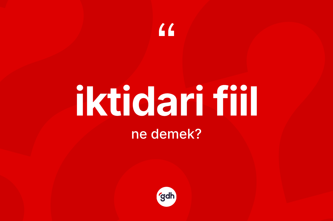 İktidari fiil ne anlama gelir?