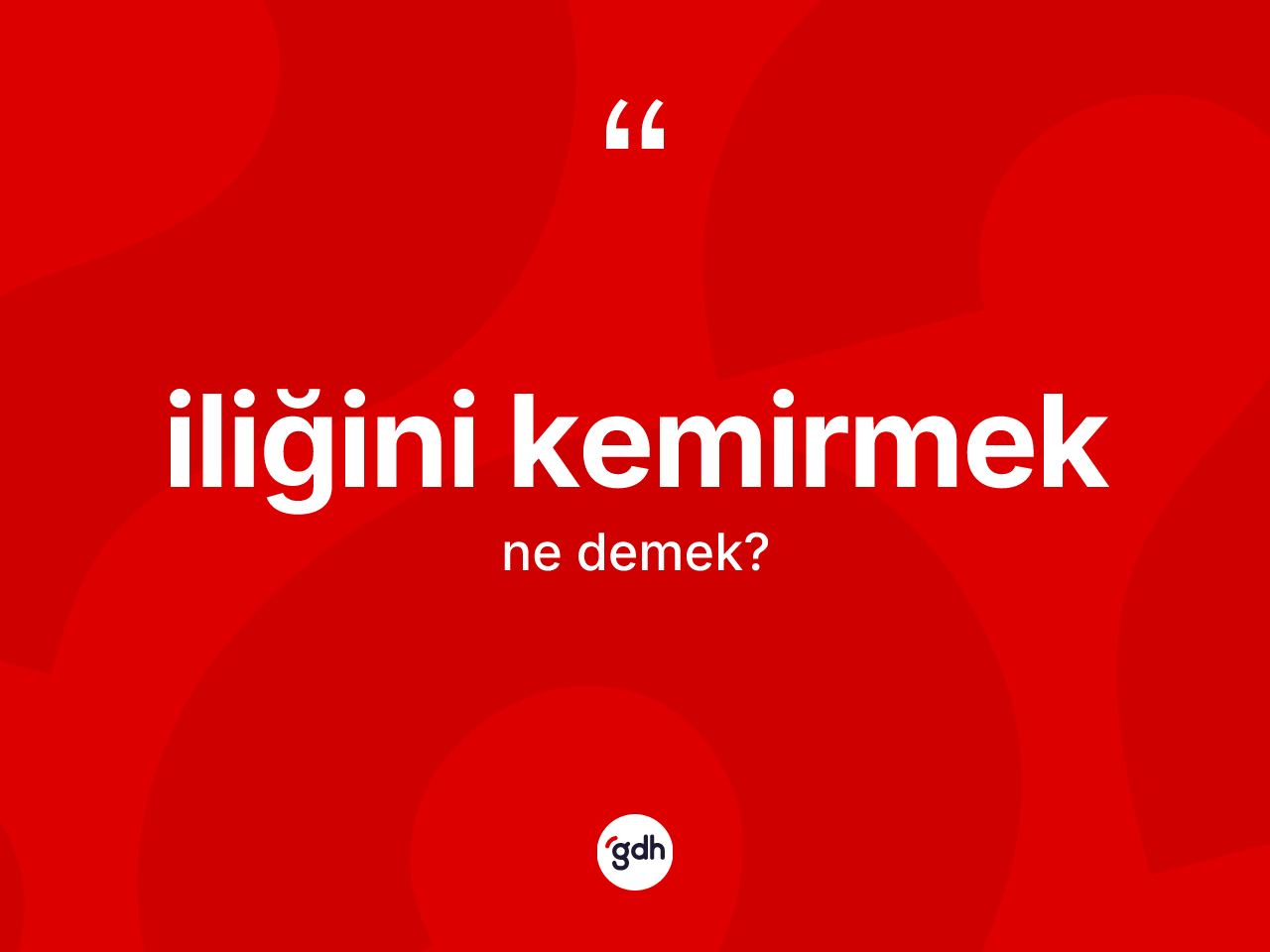 İliğini kemirmek sözü ne demektir? İliğini kemirmek ifadesinin TDK anlamı nedir?