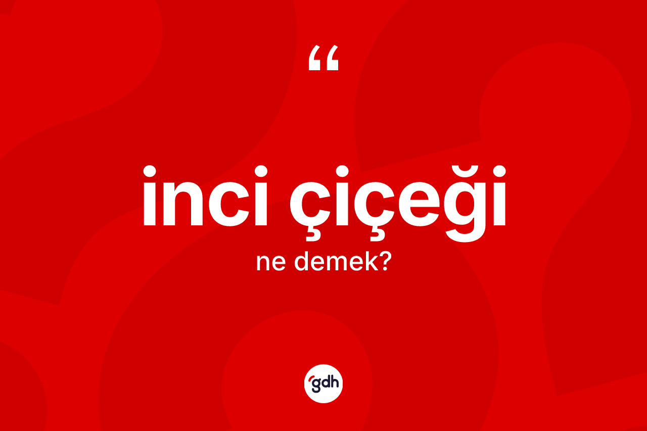 İnci çiçeği ne anlama gelir? İnci çiçeğinin kısaca tanımı nedir?