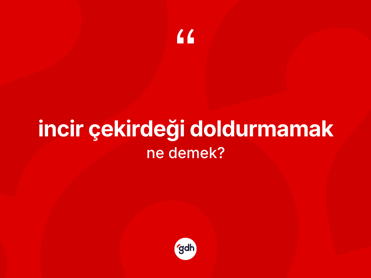 İncir çekirdeği doldurmamak ifadesinin anlamı nedir? İncir çekirdeği doldurmamak ifadesinin TDK anlamı nedir?