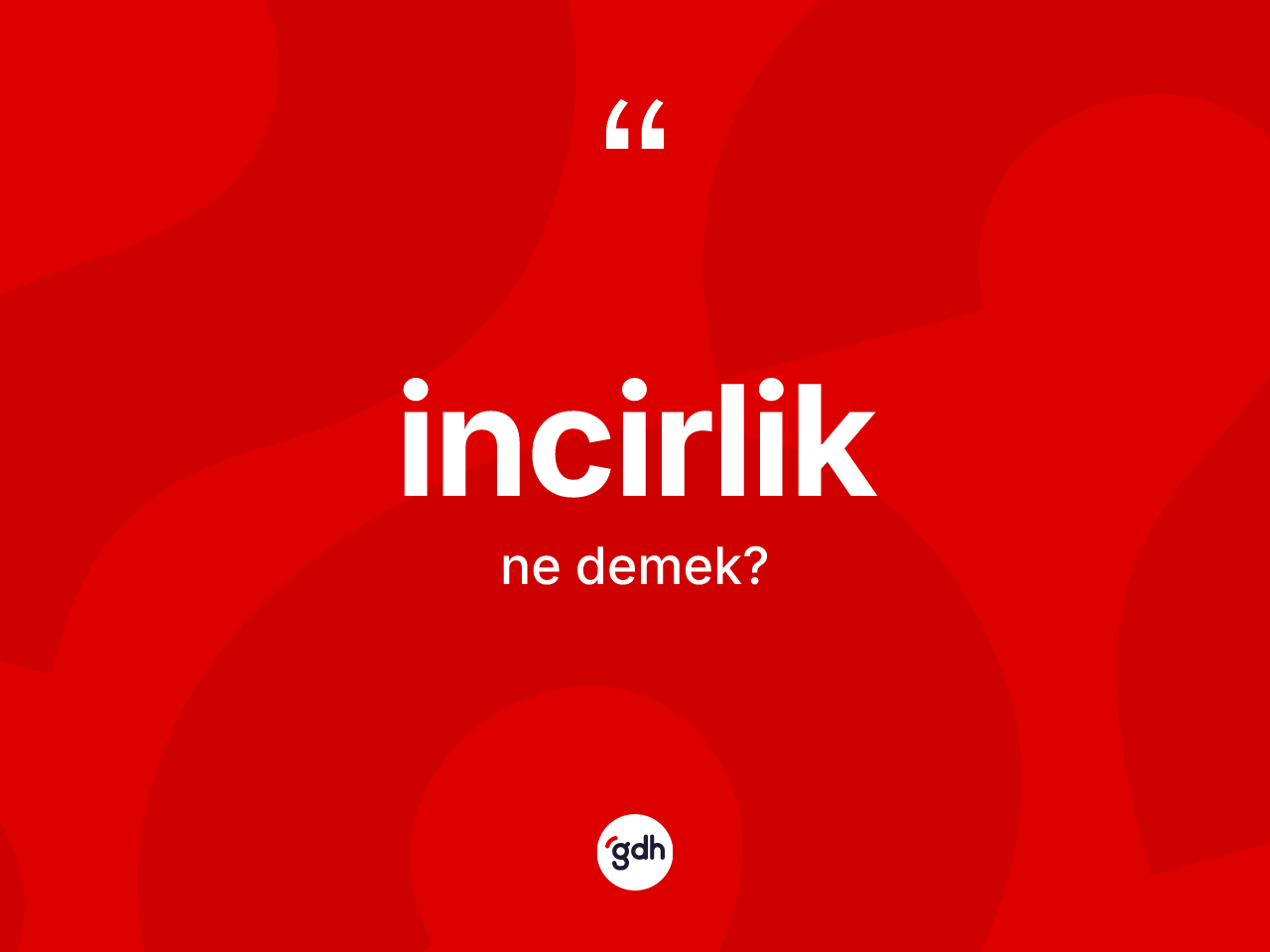 İncirlik ne demek? İncirliğin TDK'ya göre anlamı nedir?