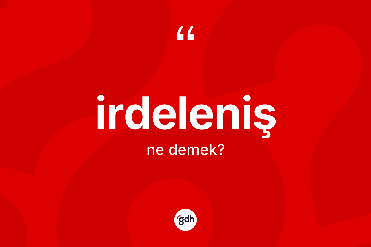 İrdeleniş kelimesinin anlamı nedir? İrdelenişin TDK'ya göre anlamı nedir?