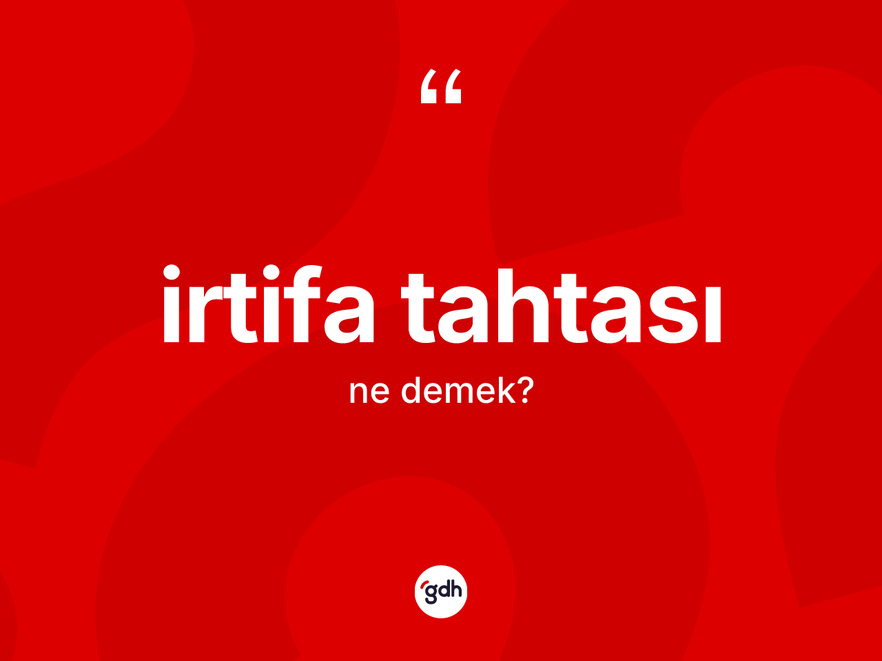 İrtifa tahtası kelimesinin tanımı nedir? İrtifa tahtası kelimesinin kaç farklı anlamı var?