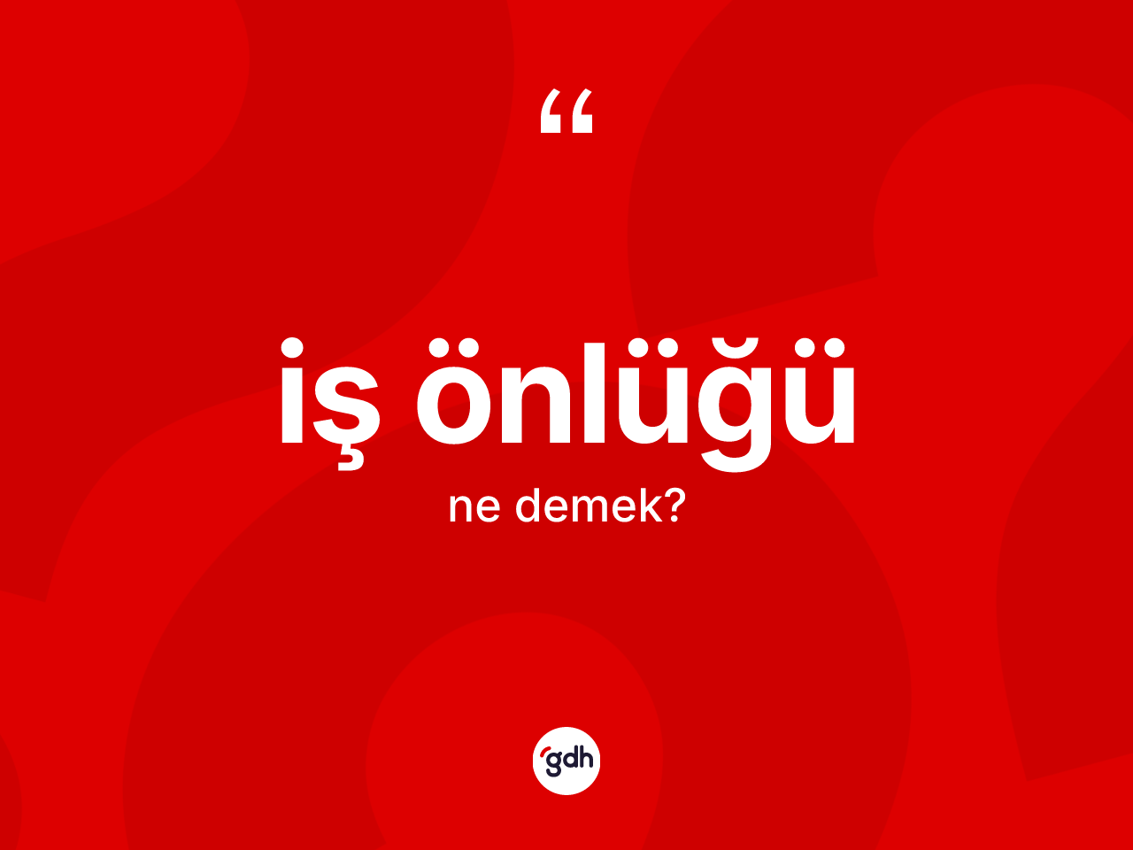 İş önlüğü kelimesi ne anlama gelir? İş önlüğü kelimesinin TDK'ya göre açıklaması nedir?