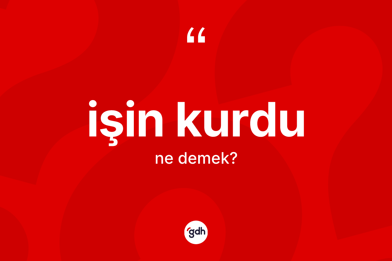 İşin kurdu ifadesi neyi anlatır? İşin kurdu ifadesinin kaç farklı anlamı var?