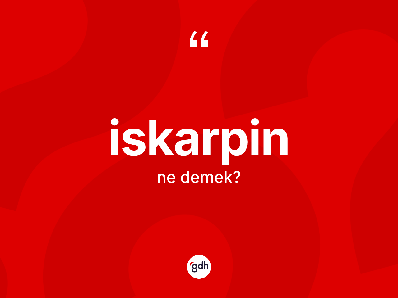 İskarpin ne anlama gelir? İskarpinin TDK'ya göre anlamı nedir?