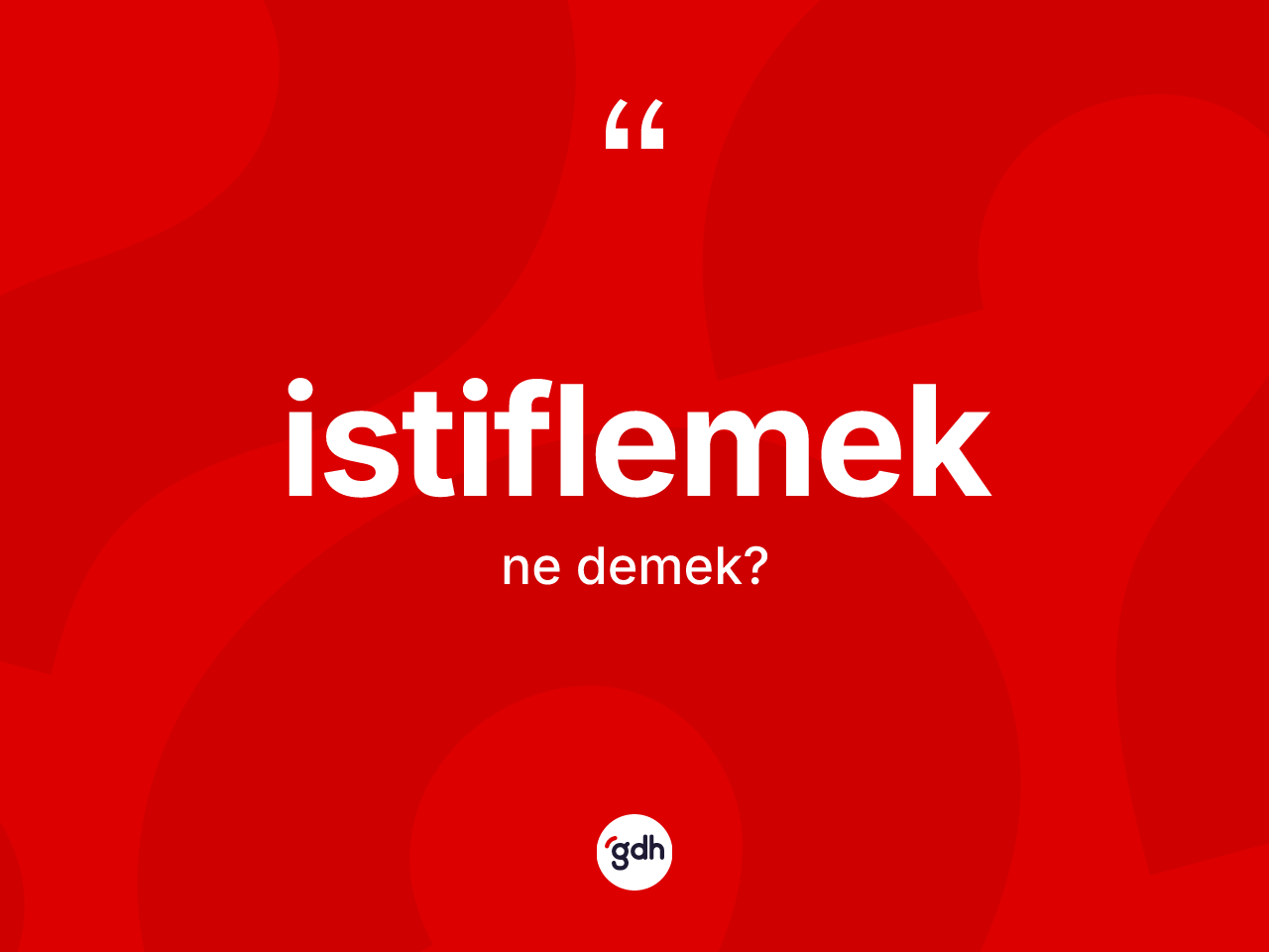 İstiflemek ne demek? İstiflemeğin TDK'ya göre anlamı nedir?